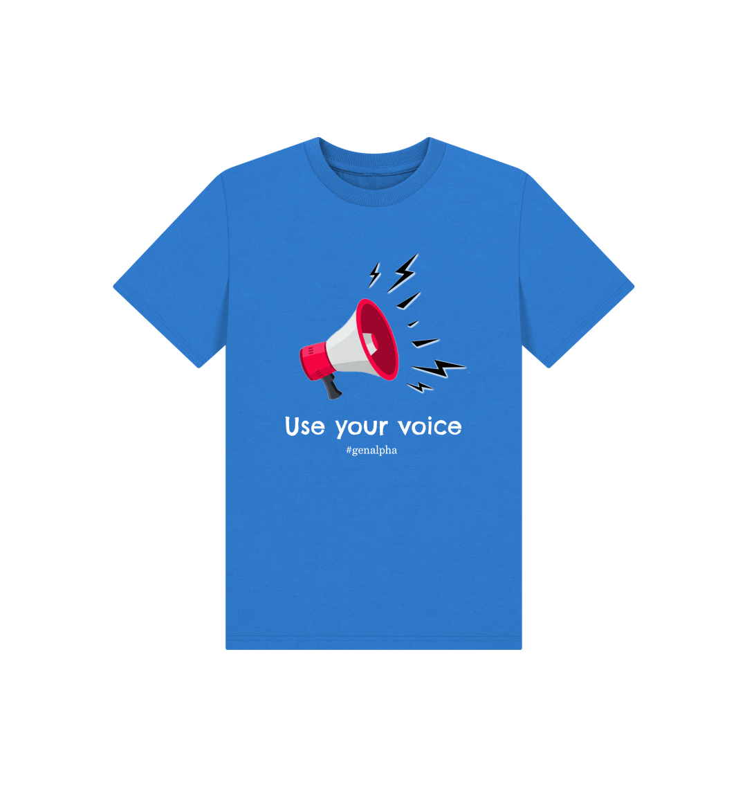 Bright Blue Printed Kids T-Shirt