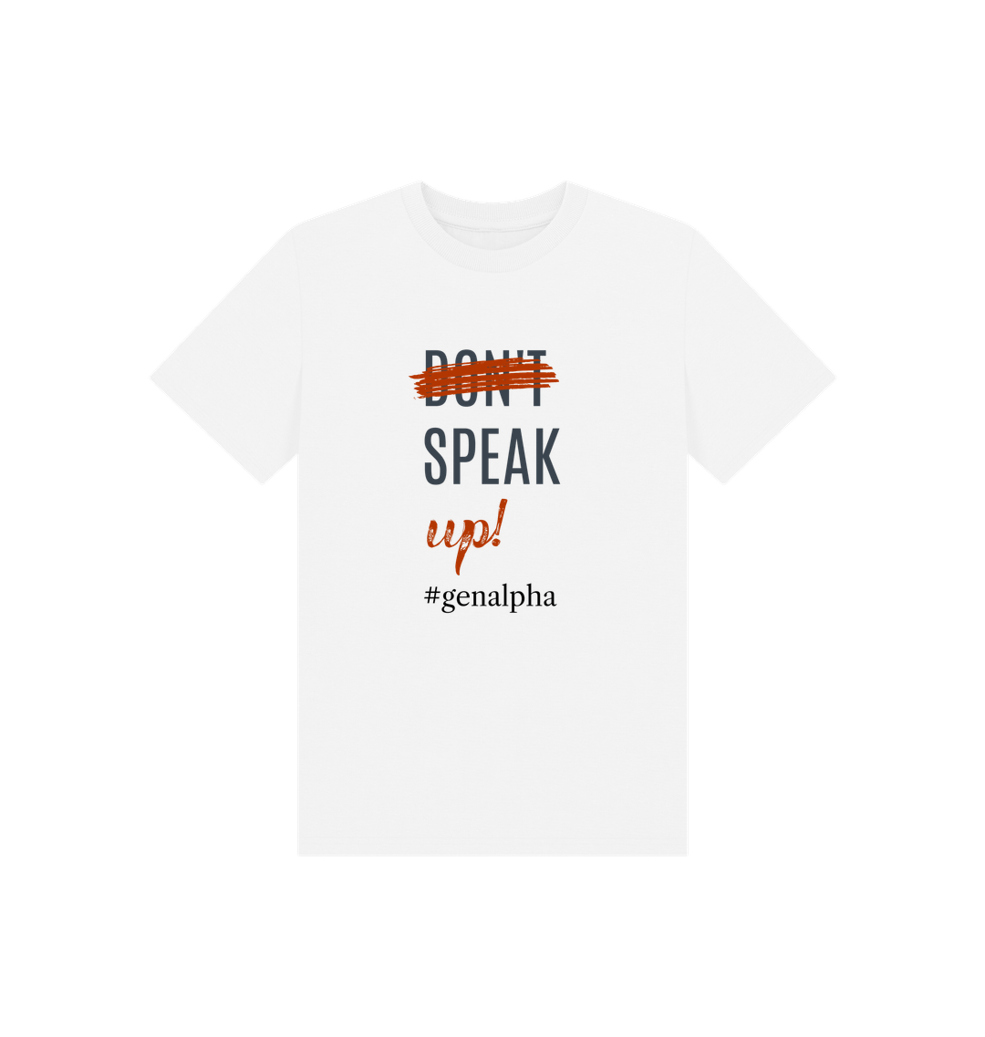 White Printed Kids T-Shirt