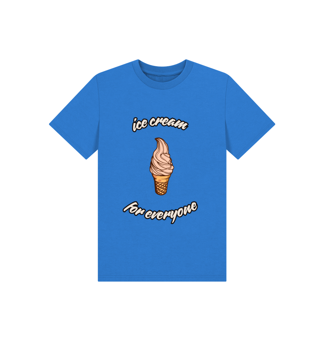 Bright Blue Printed Kids T-Shirt