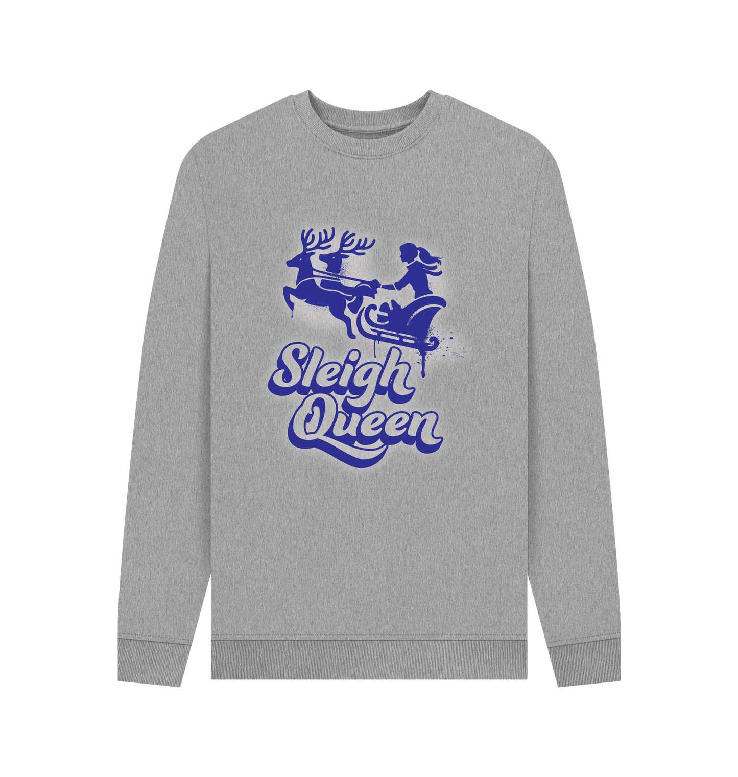 Light Heather Printed Sweater Front