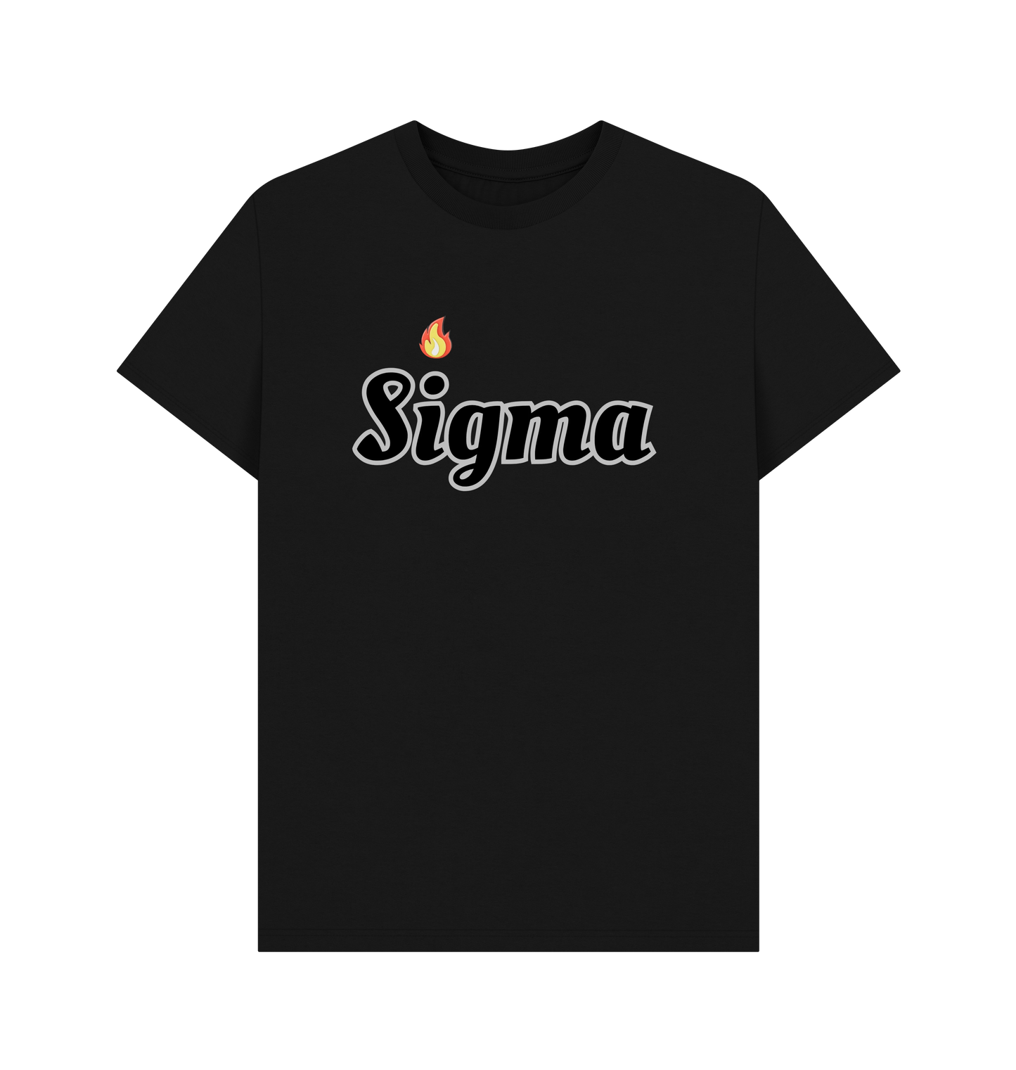 Black Printed T-shirt Front