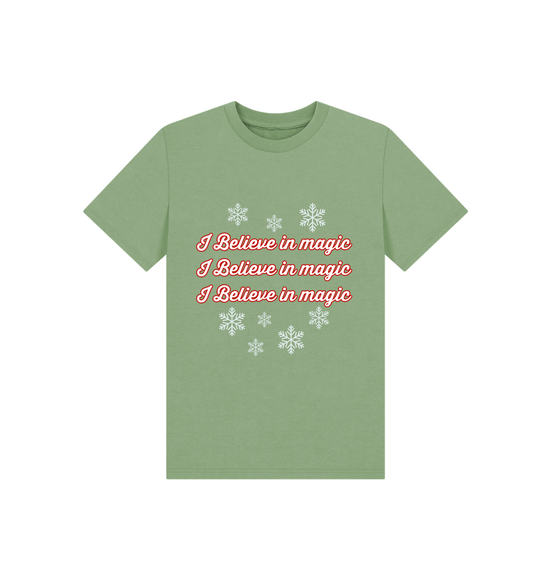 Sage Printed Kids T-Shirt Front