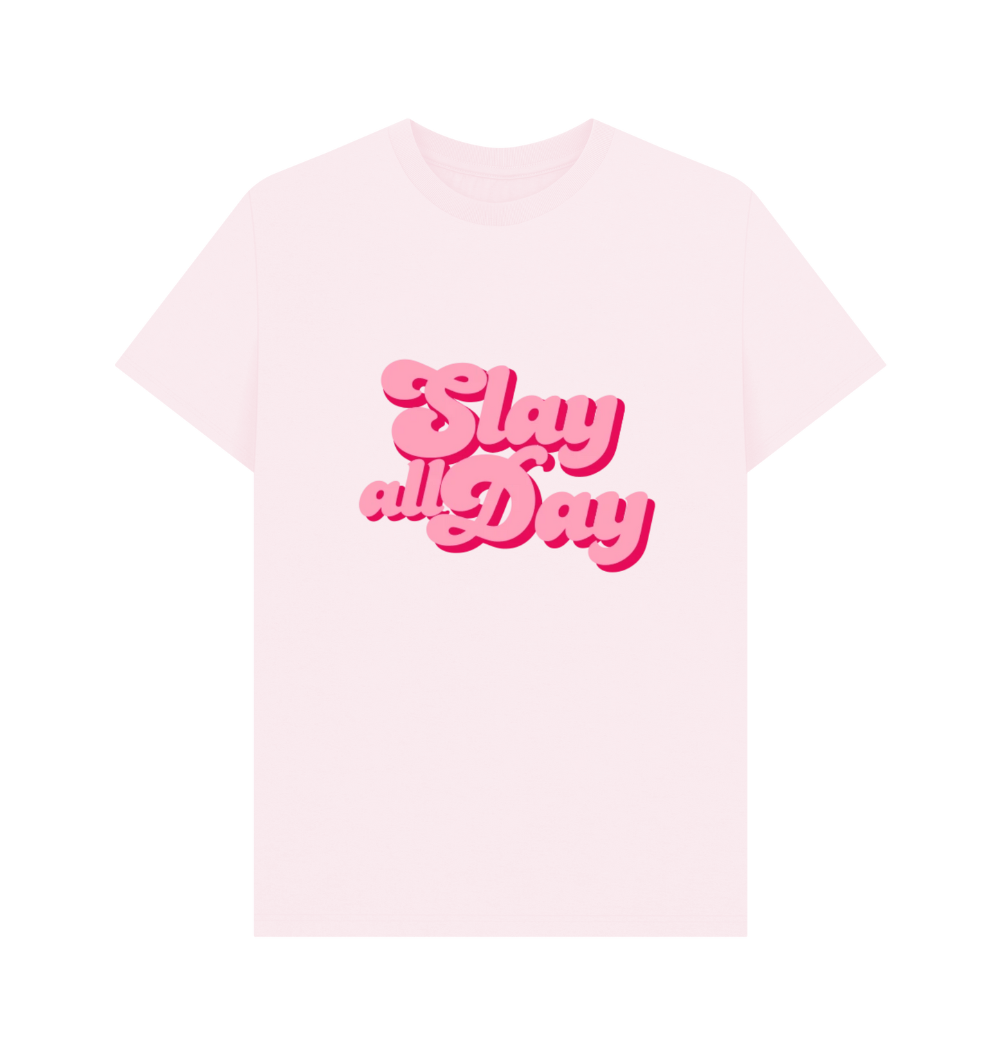 Pink Printed T-shirt Front
