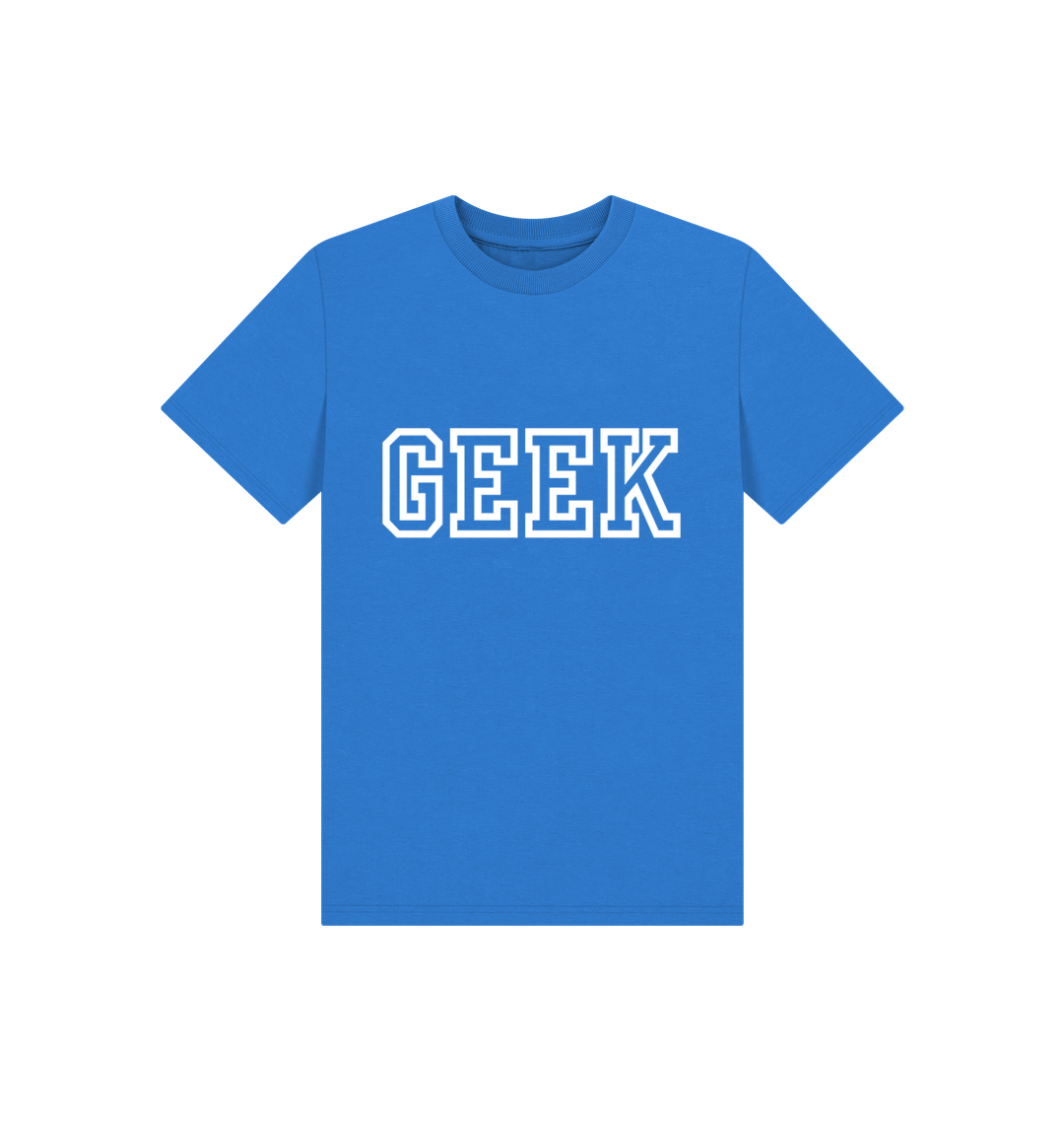 Bright Blue Printed Kids T-Shirt