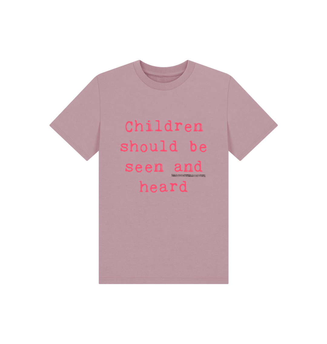 Mauve Printed Kids T-Shirt
