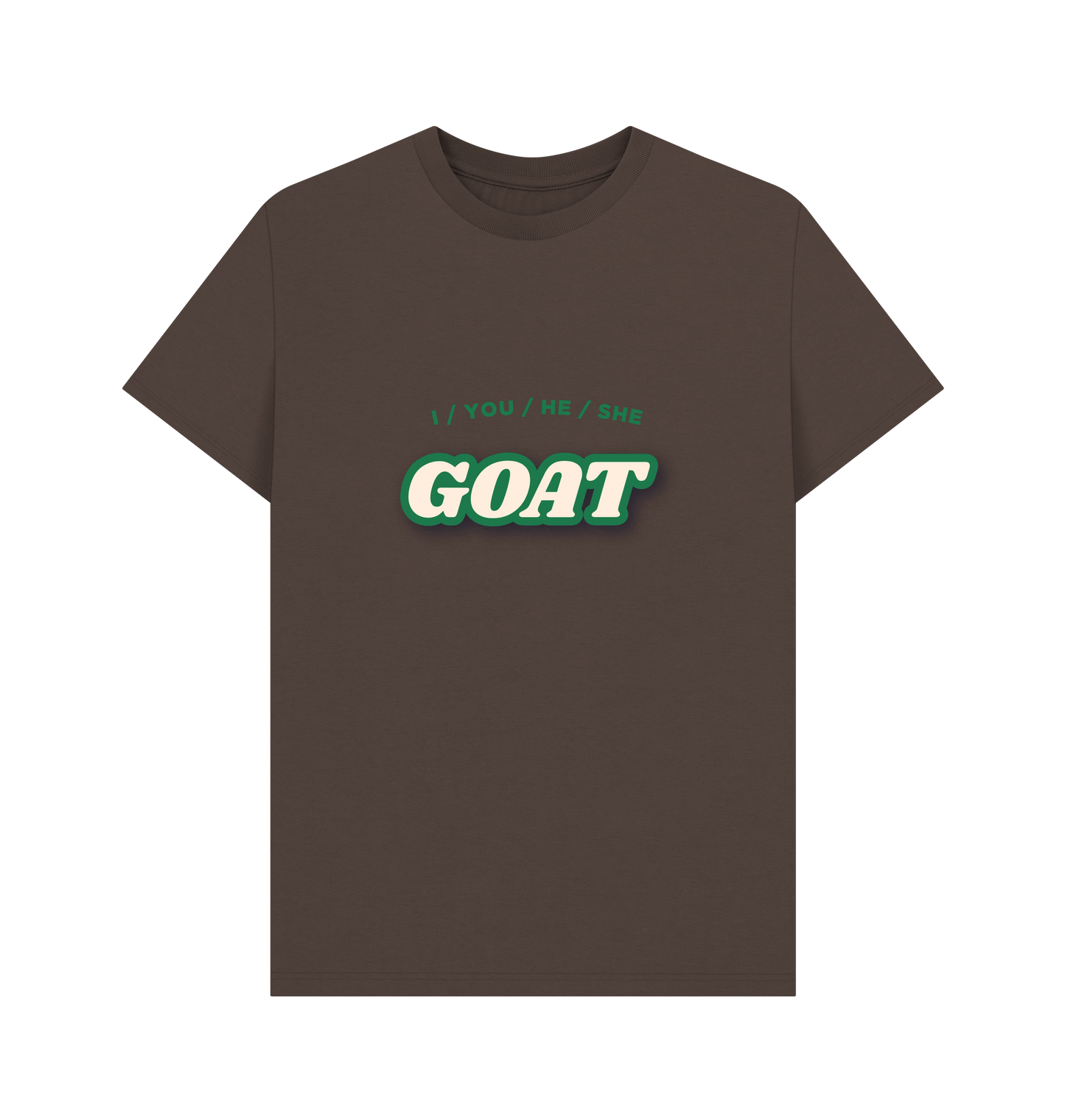 Chocolate Printed T-shirt Front