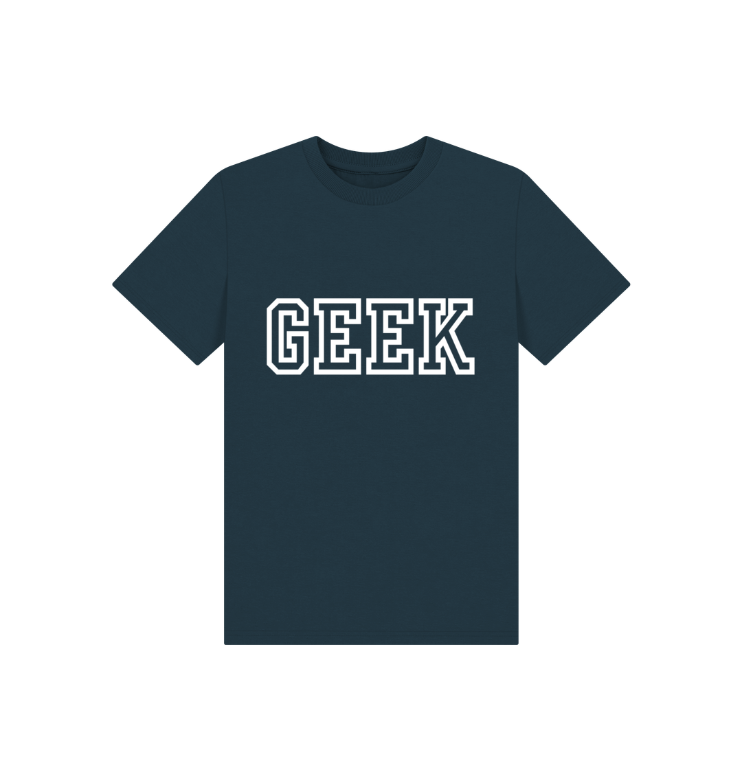 Denim Blue Printed Kids T-Shirt