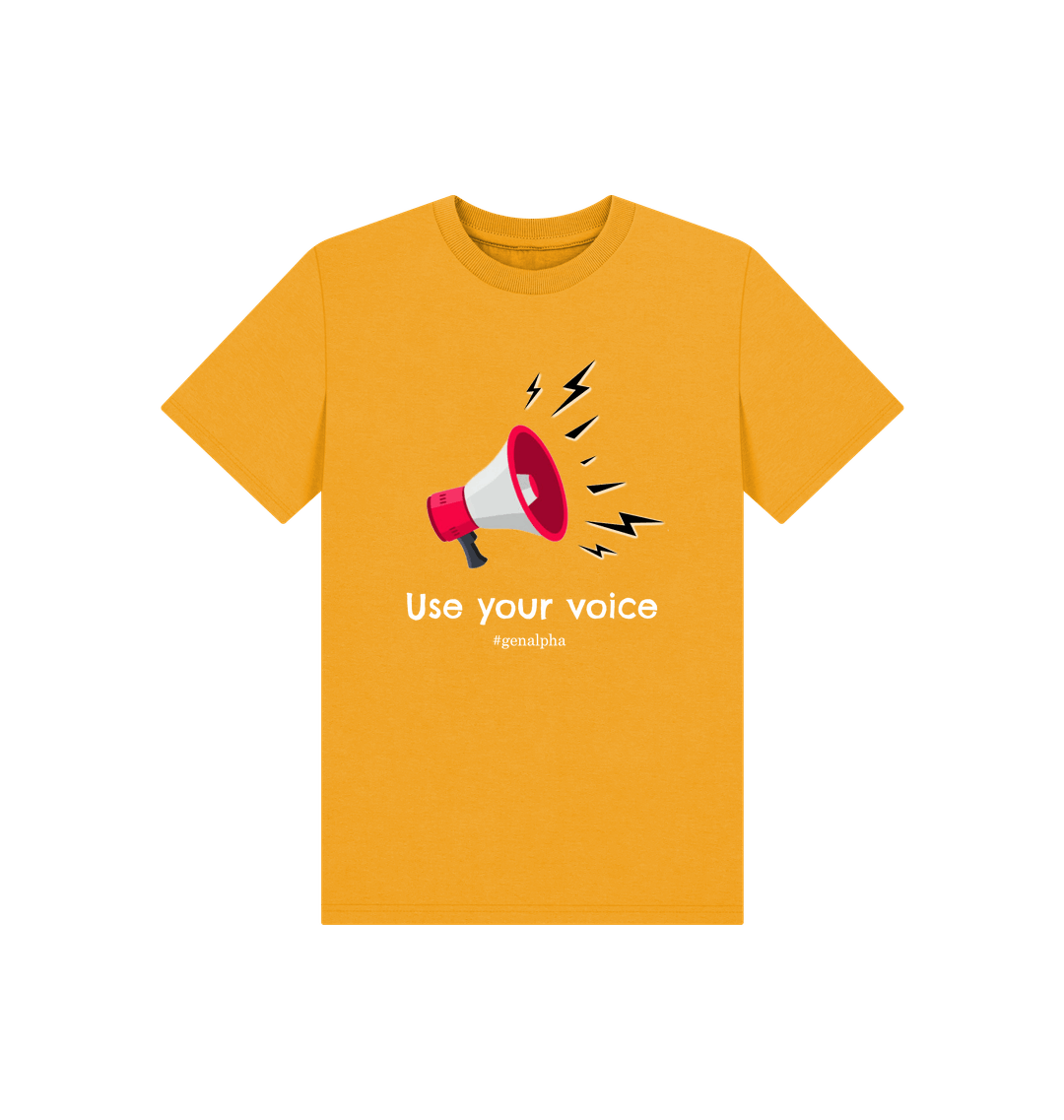 Mustard Printed Kids T-Shirt