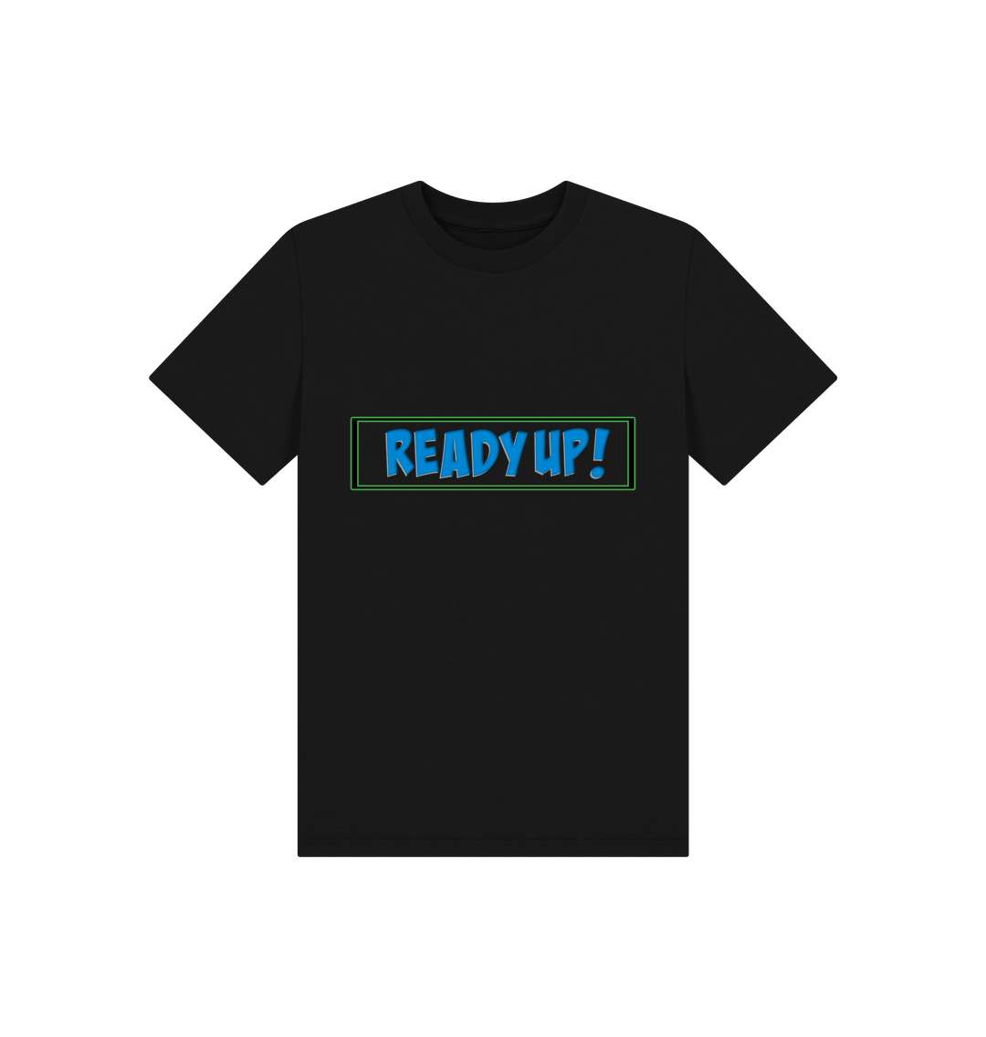 Black Printed Kids T-Shirt