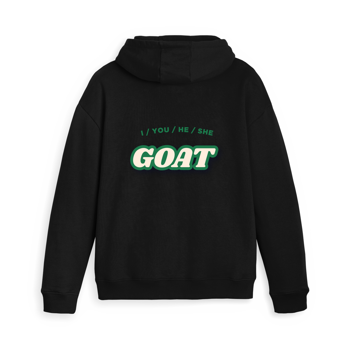 Black Zip hoody Back