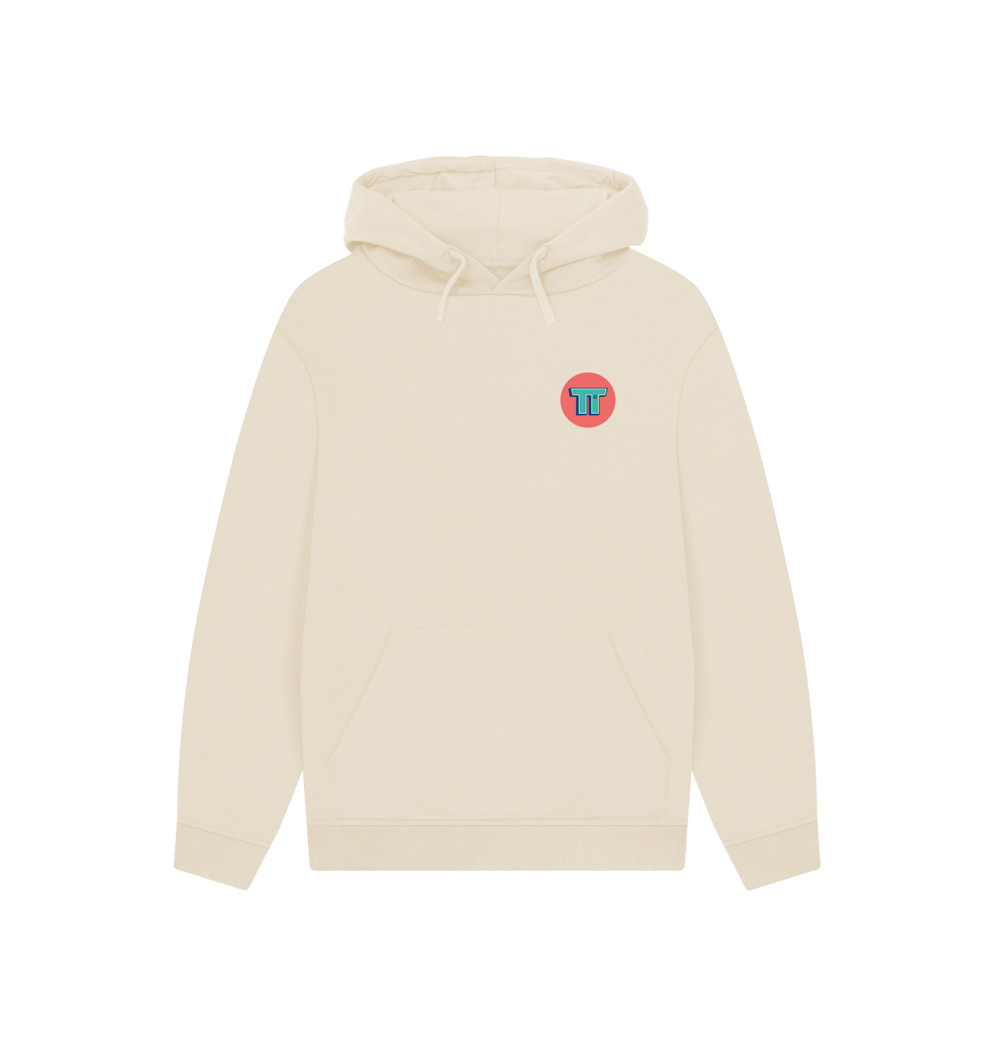 Oat Printed Hoody Front