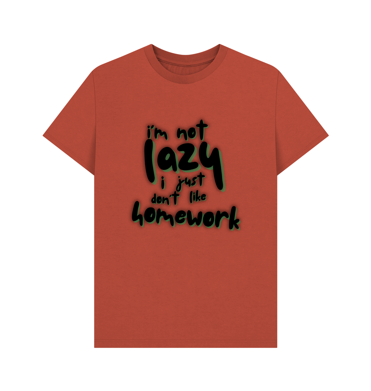 Rust Printed T-shirt Front