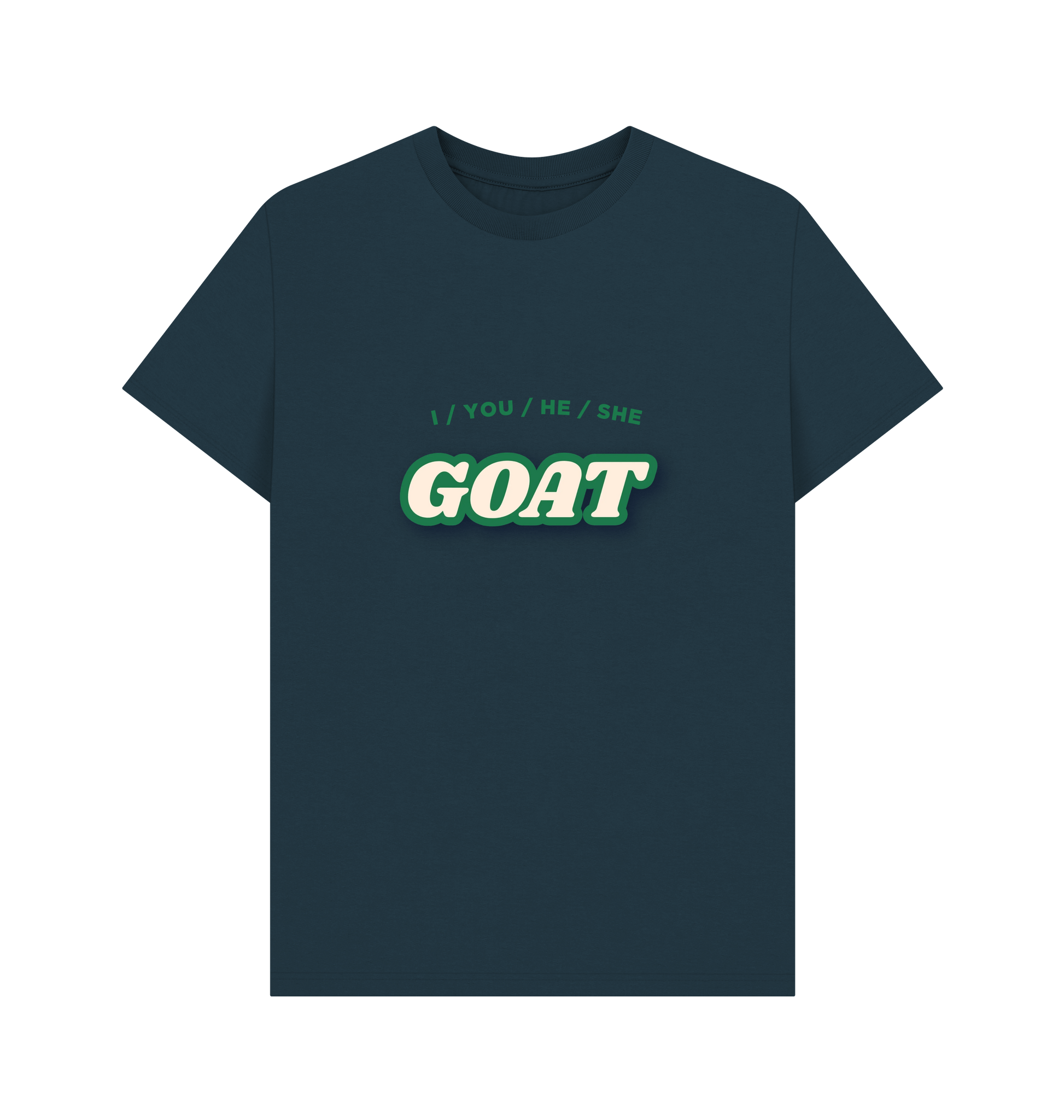 Denim Blue Printed T-shirt Front