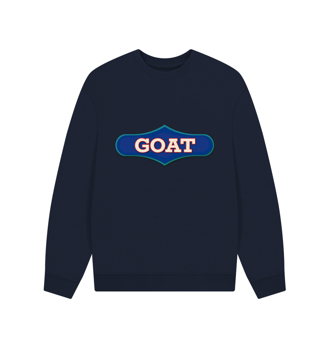 Navy Blue Goat - Oversized sweatshirt - Man