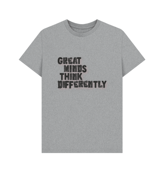 Athletic Grey Printed T-shirt Front