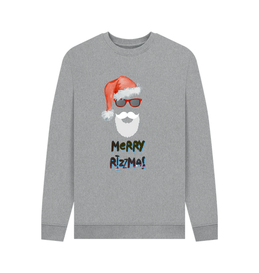 Light Heather Merry Rizzmas - Adult Christmas Sweater