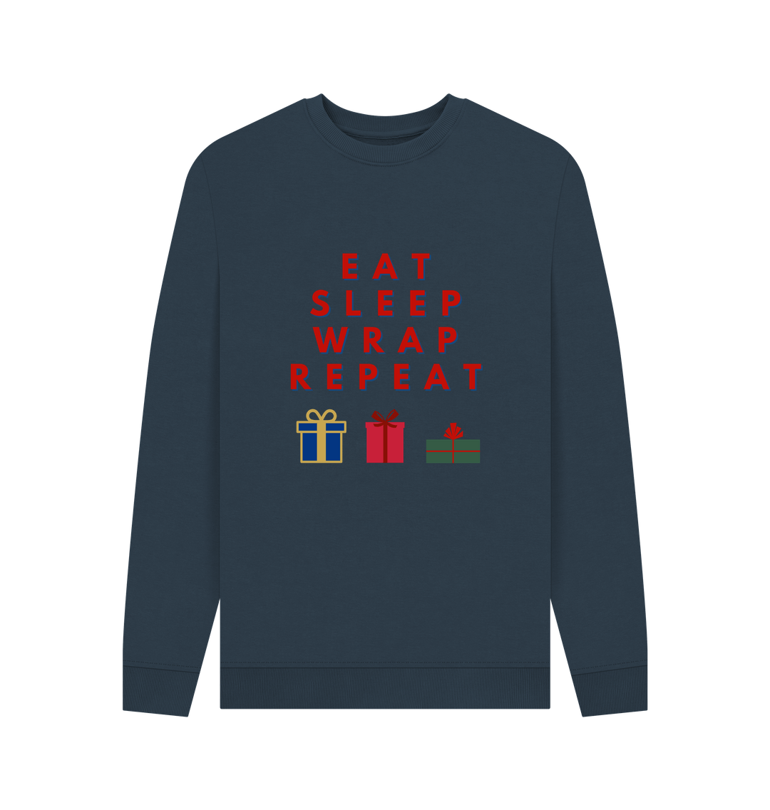 Navy Blue Wrap - Adult Christmas Sweater