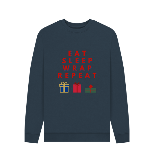 Navy Blue Wrap - Adult Christmas Sweater