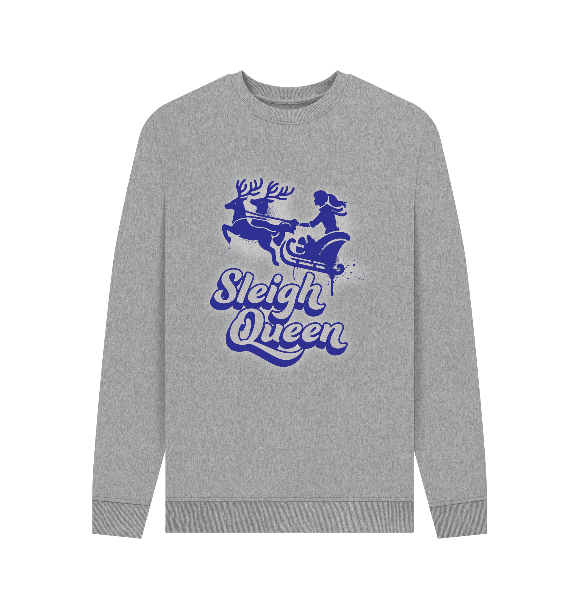 Light Heather Printed Sweater Front