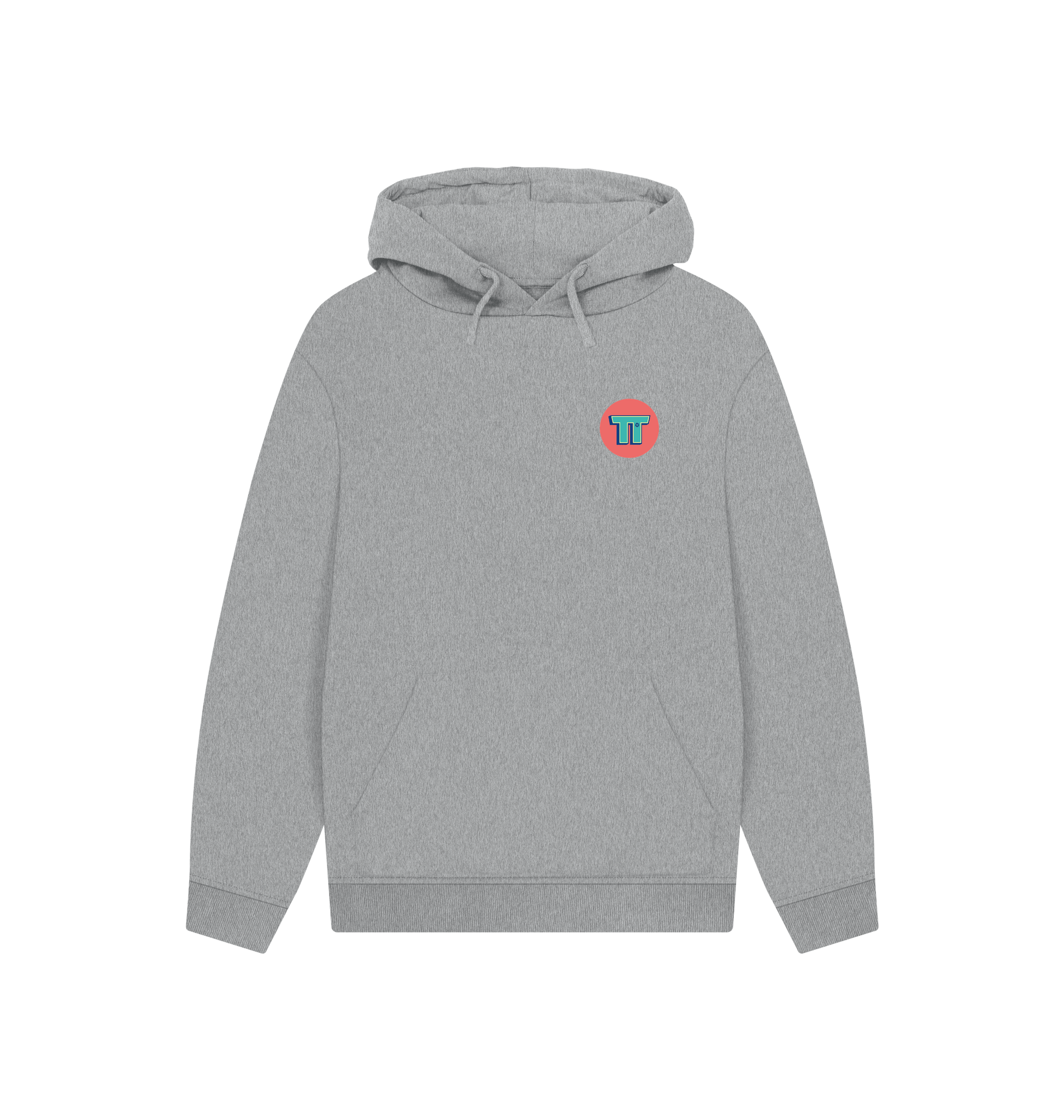 Athletic Grey Printed Hoody Front