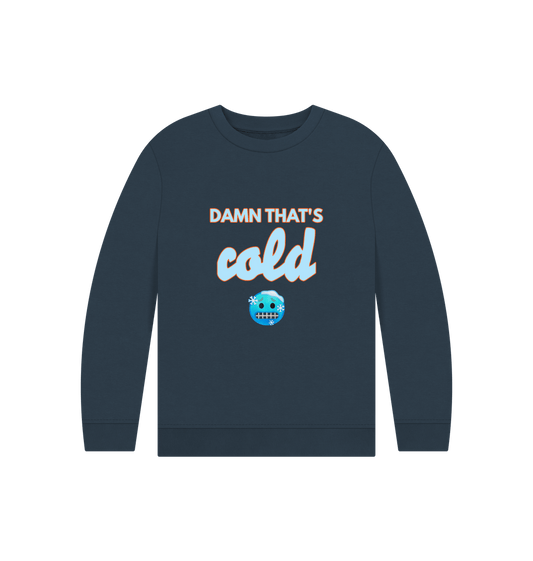 Navy Blue Cold - Kids' Christmas Jumper