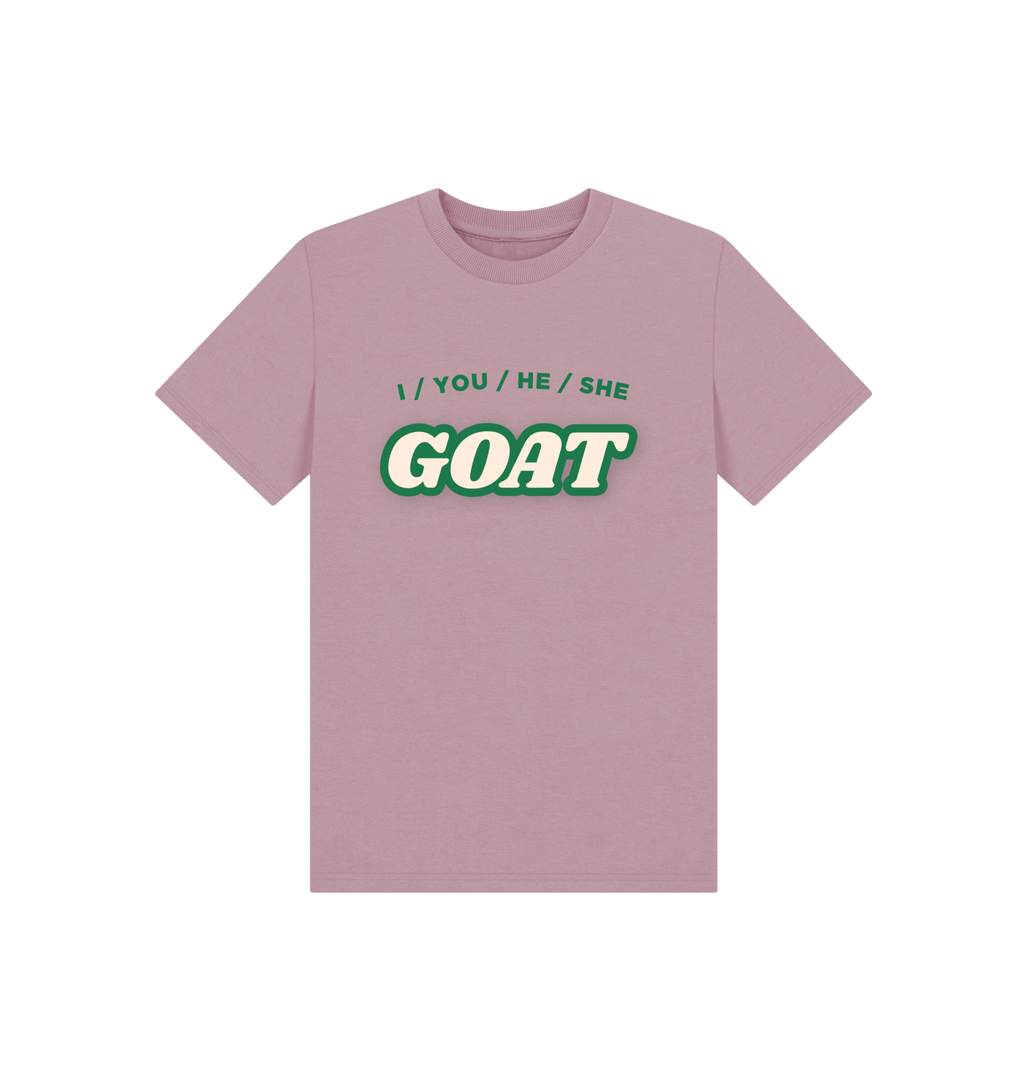 Mauve Printed Kids T-Shirt Front