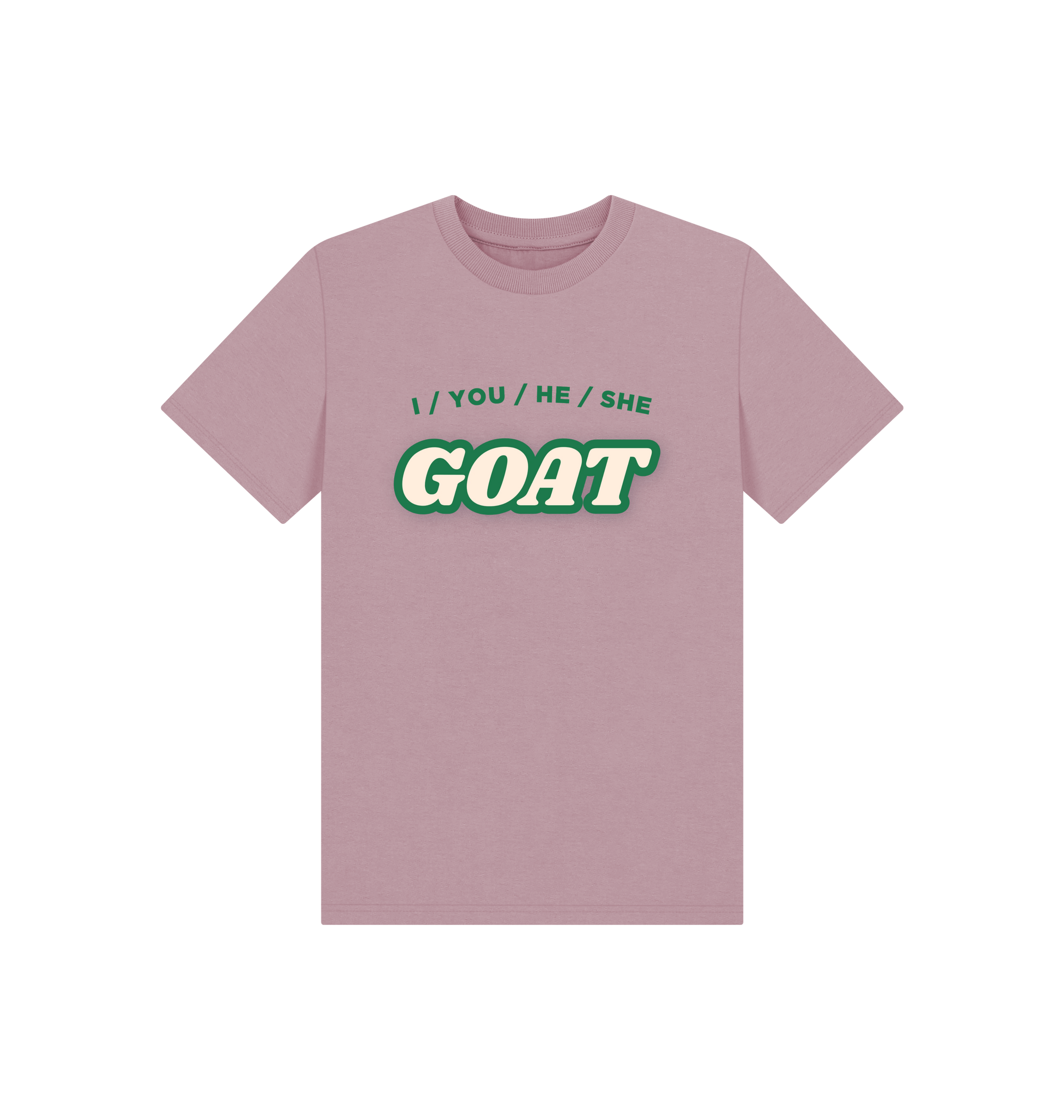 Mauve Printed Kids T-Shirt Front