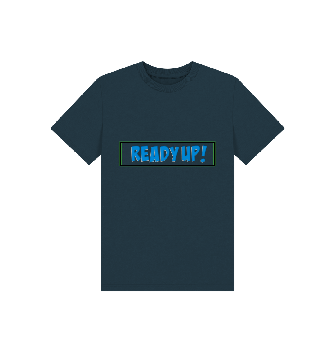 Denim Blue Printed Kids T-Shirt
