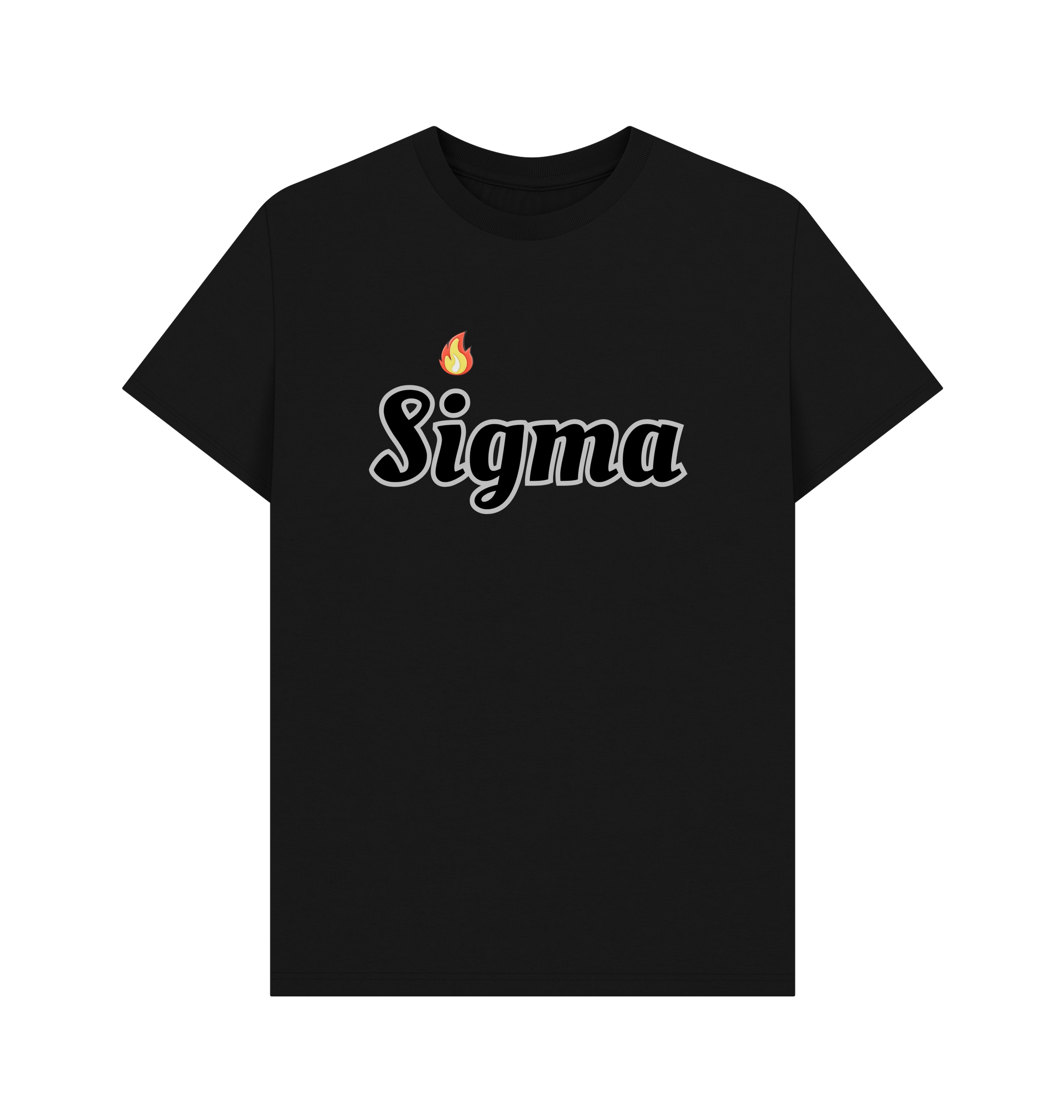 Black Printed T-shirt Front