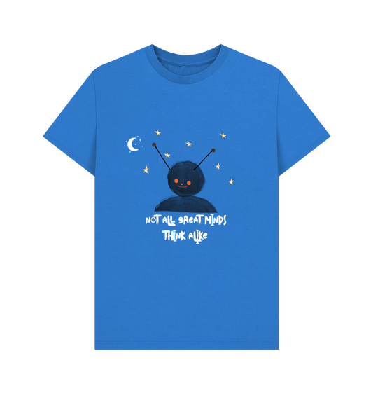 Bright Blue Printed T-shirt Front