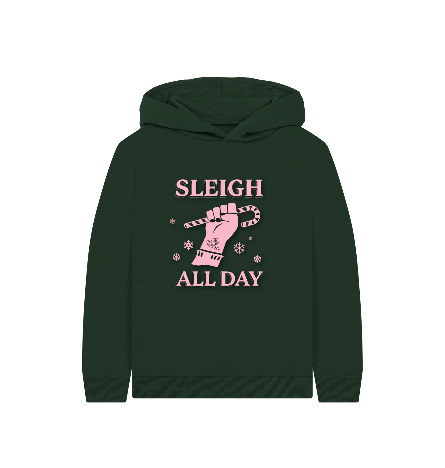 Evergreen Printed Kids Hoodie Front