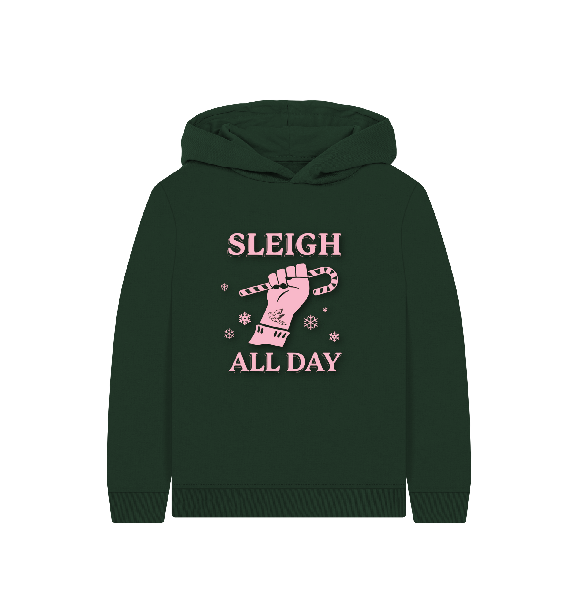 Evergreen Printed Kids Hoodie Front