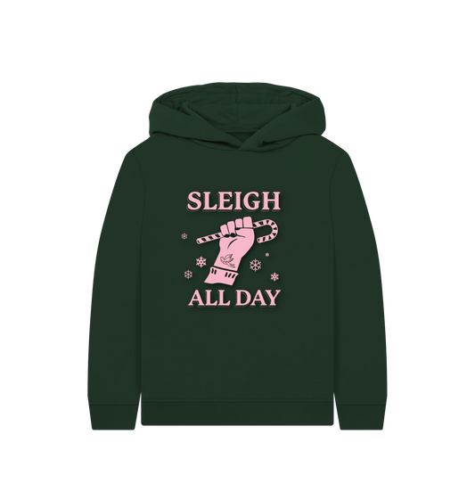 Evergreen Printed Kids Hoodie Front