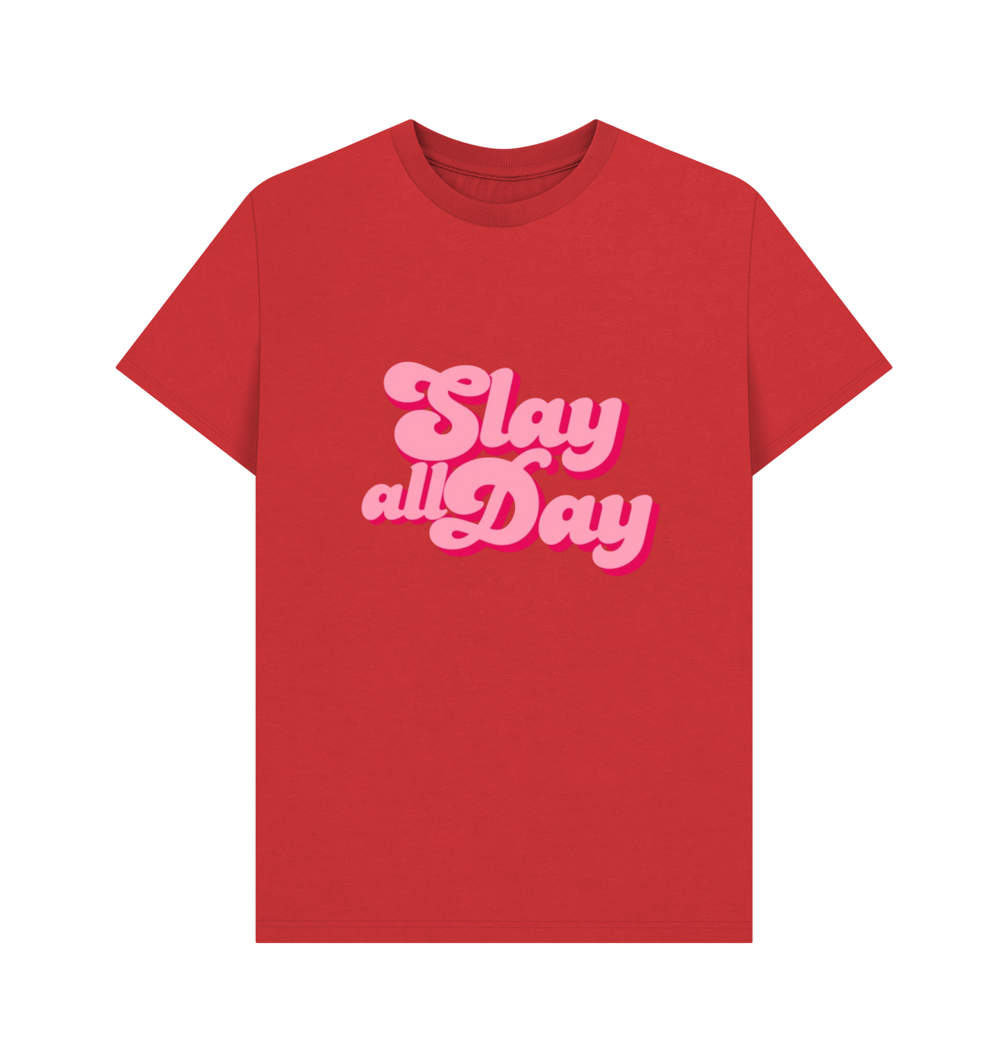 Red Printed T-shirt Front