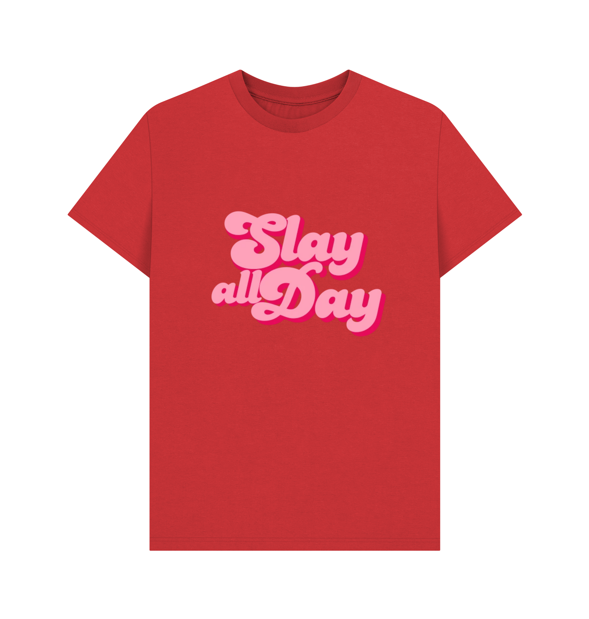 Red Printed T-shirt Front