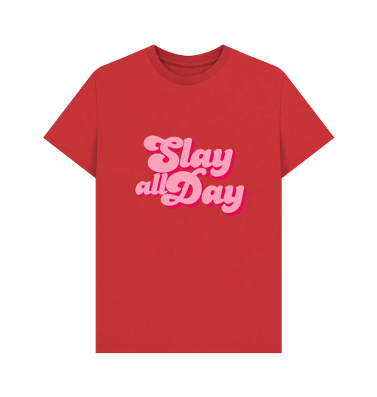 Red Printed T-shirt Front