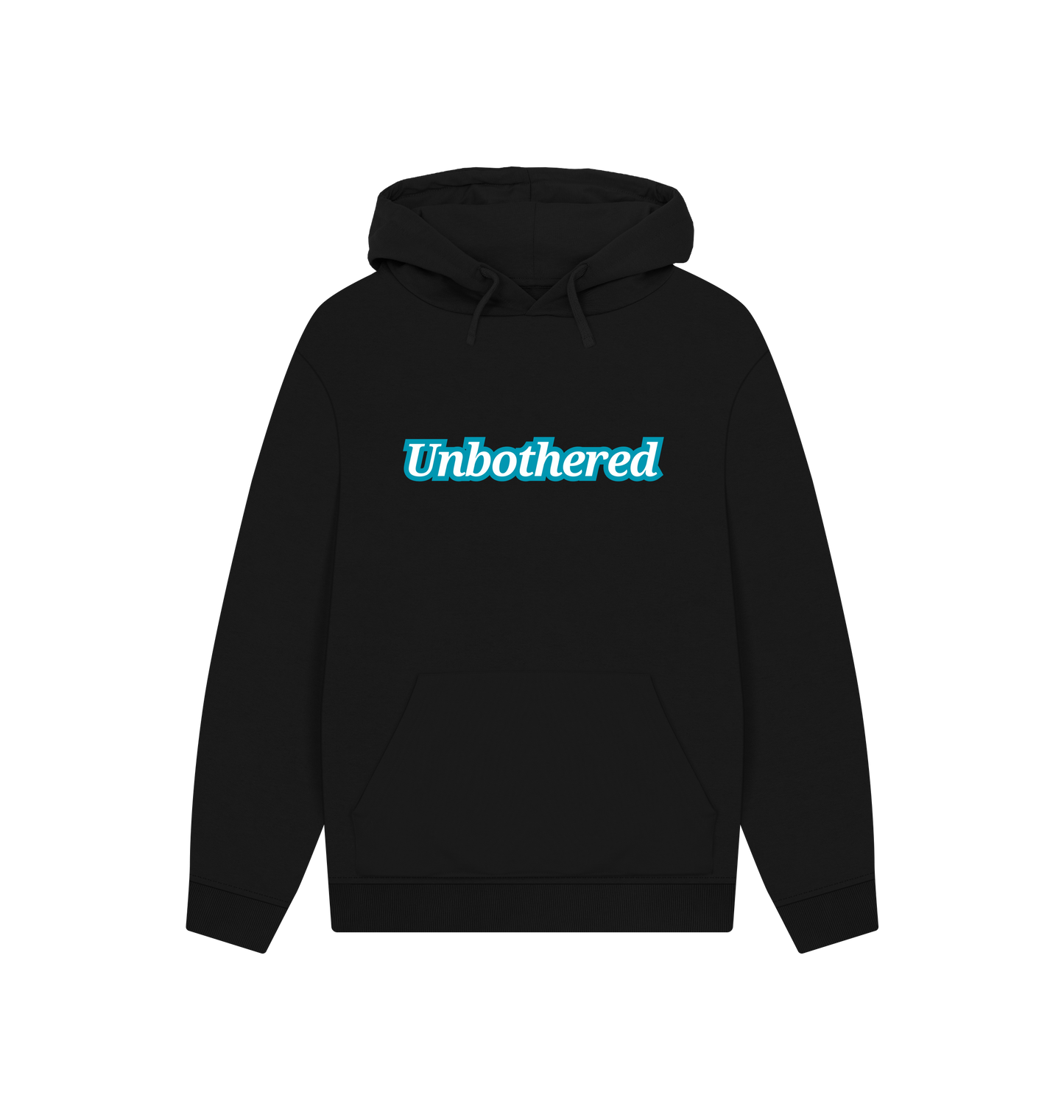 Black Printed Hoody Front