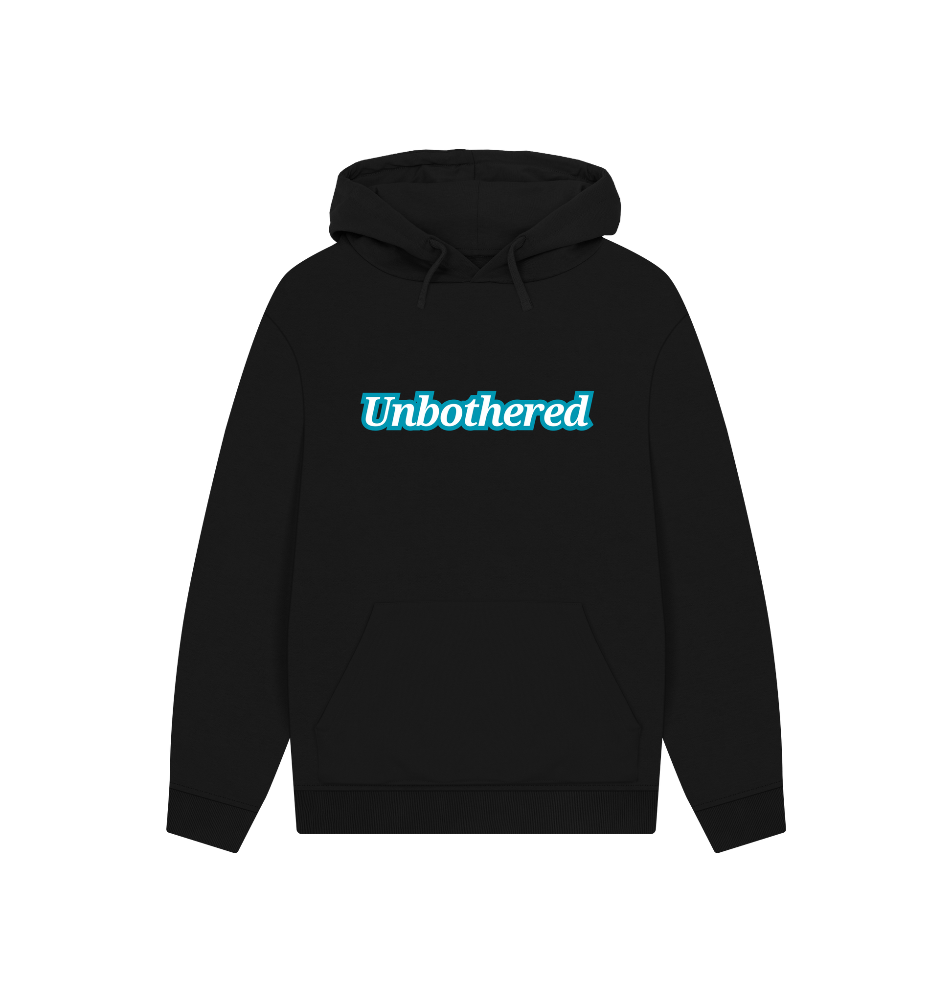 Black Printed Hoody Front