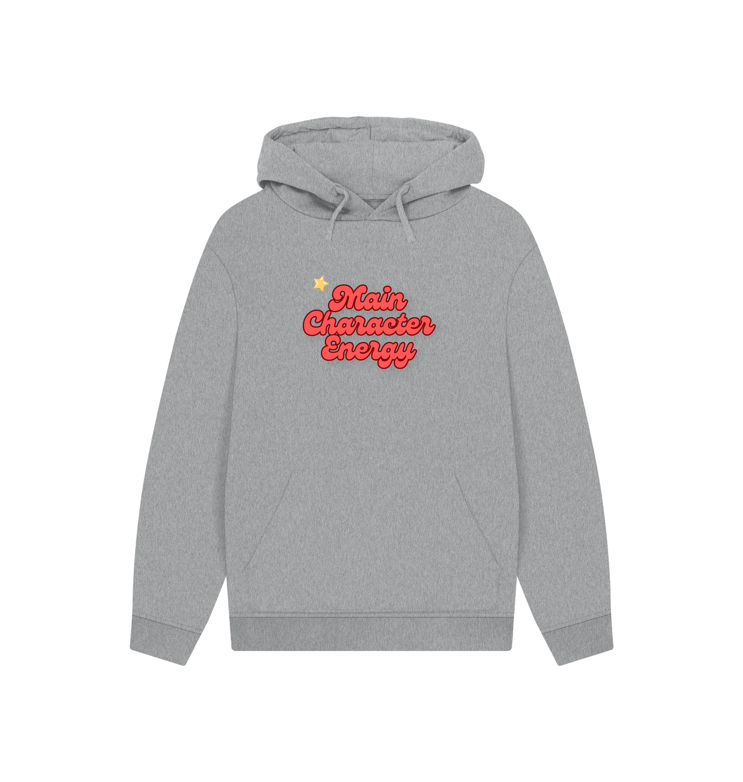 Athletic Grey Printed Hoody Front