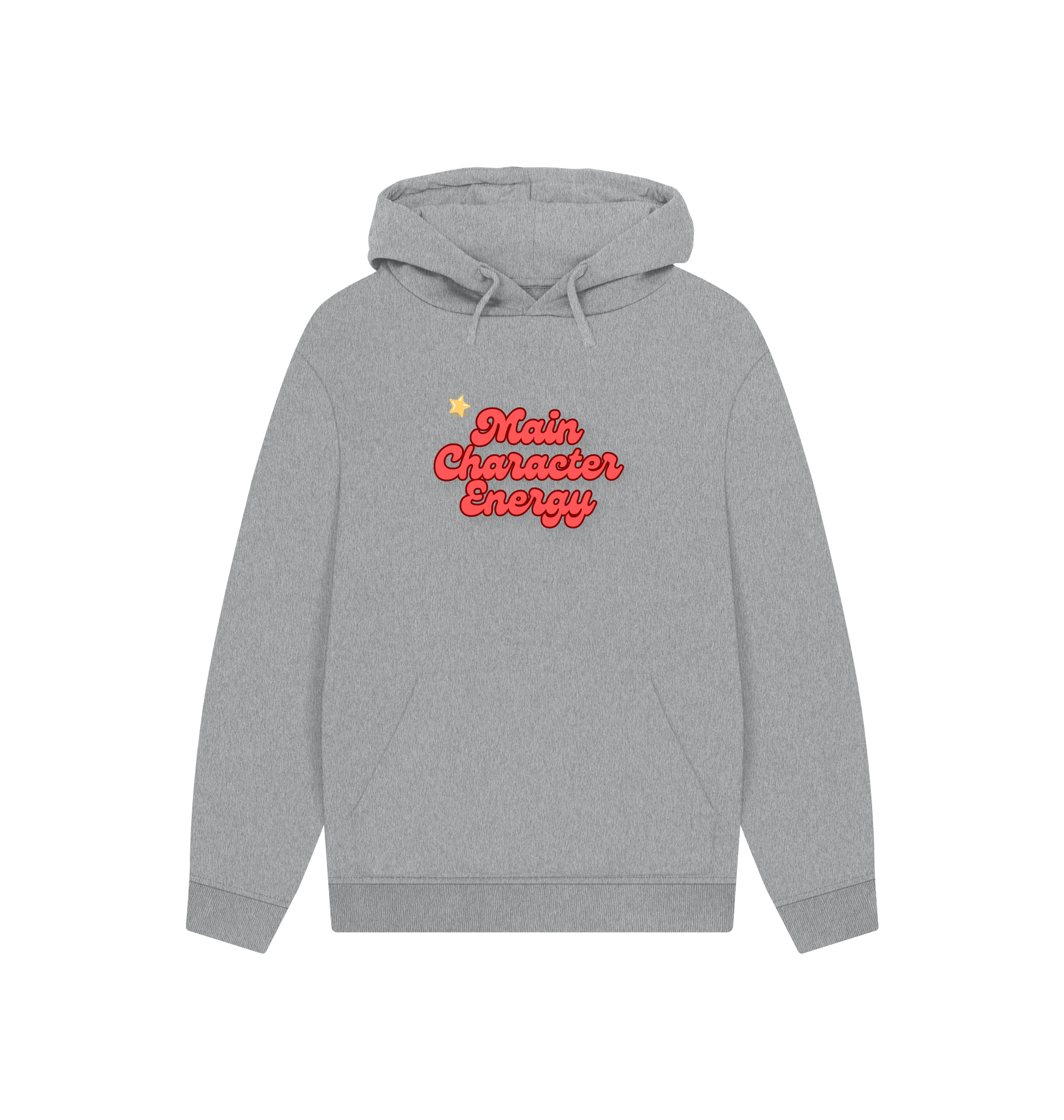 Athletic Grey Printed Hoody Front