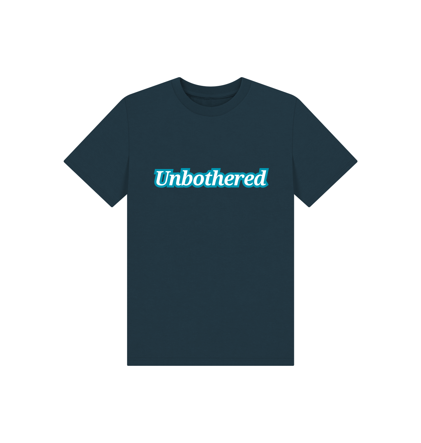 Denim Blue Printed Kids T-Shirt Front