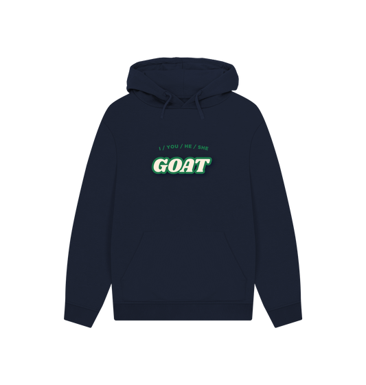 Navy Printed Hoody Front