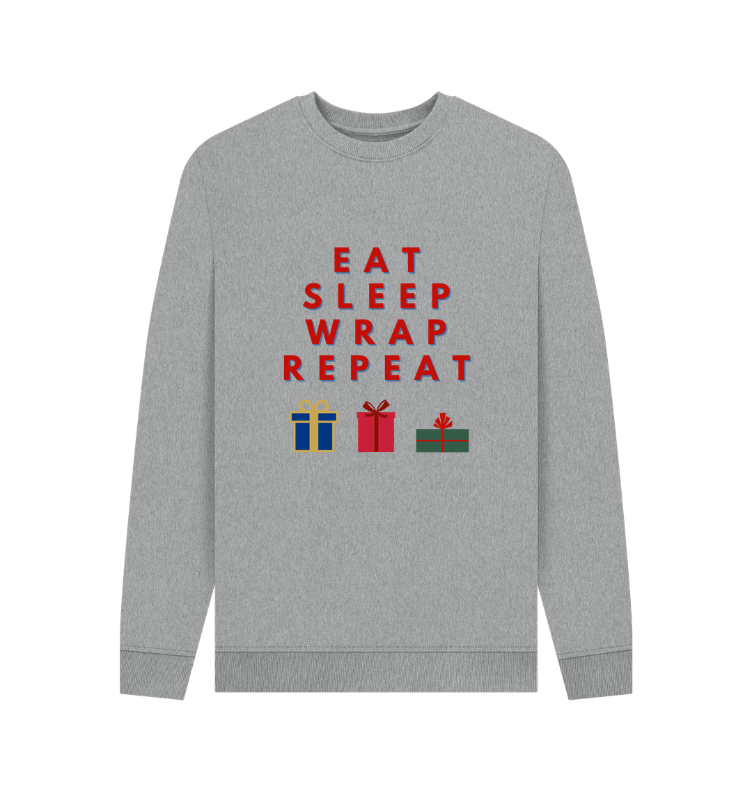 Light Heather Printed Sweater Front