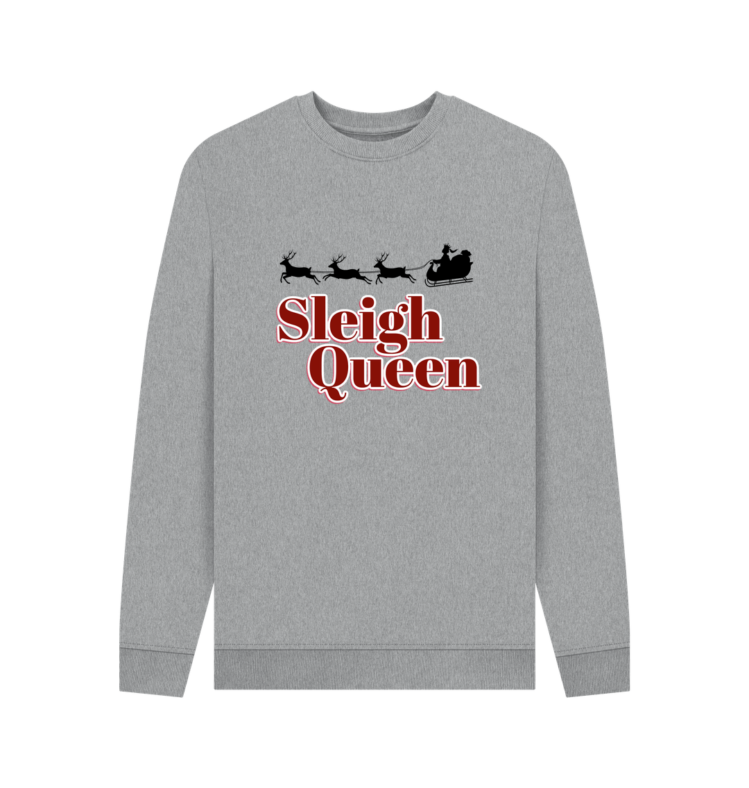 Light Heather Sleigh Queen - Adult Christmas Sweater