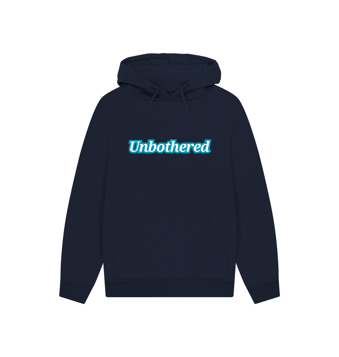 Navy Printed Hoody Front