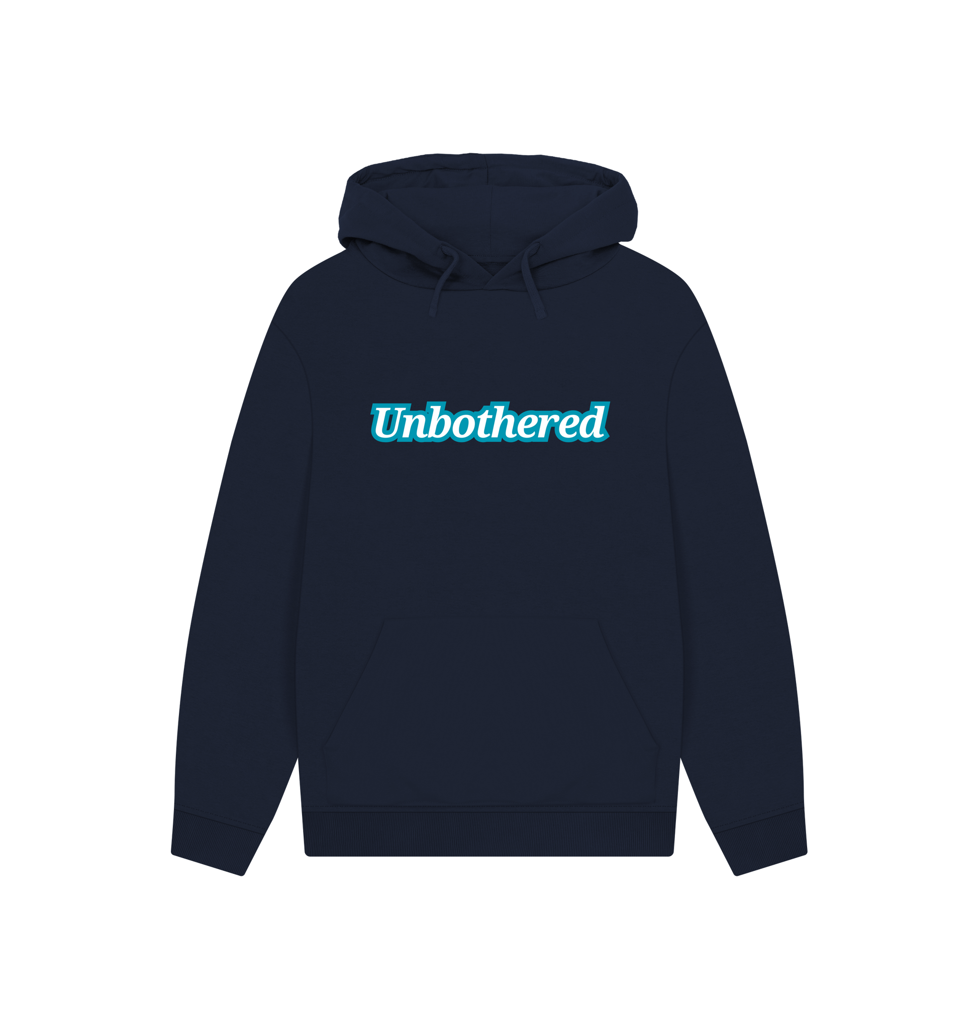Navy Printed Hoody Front
