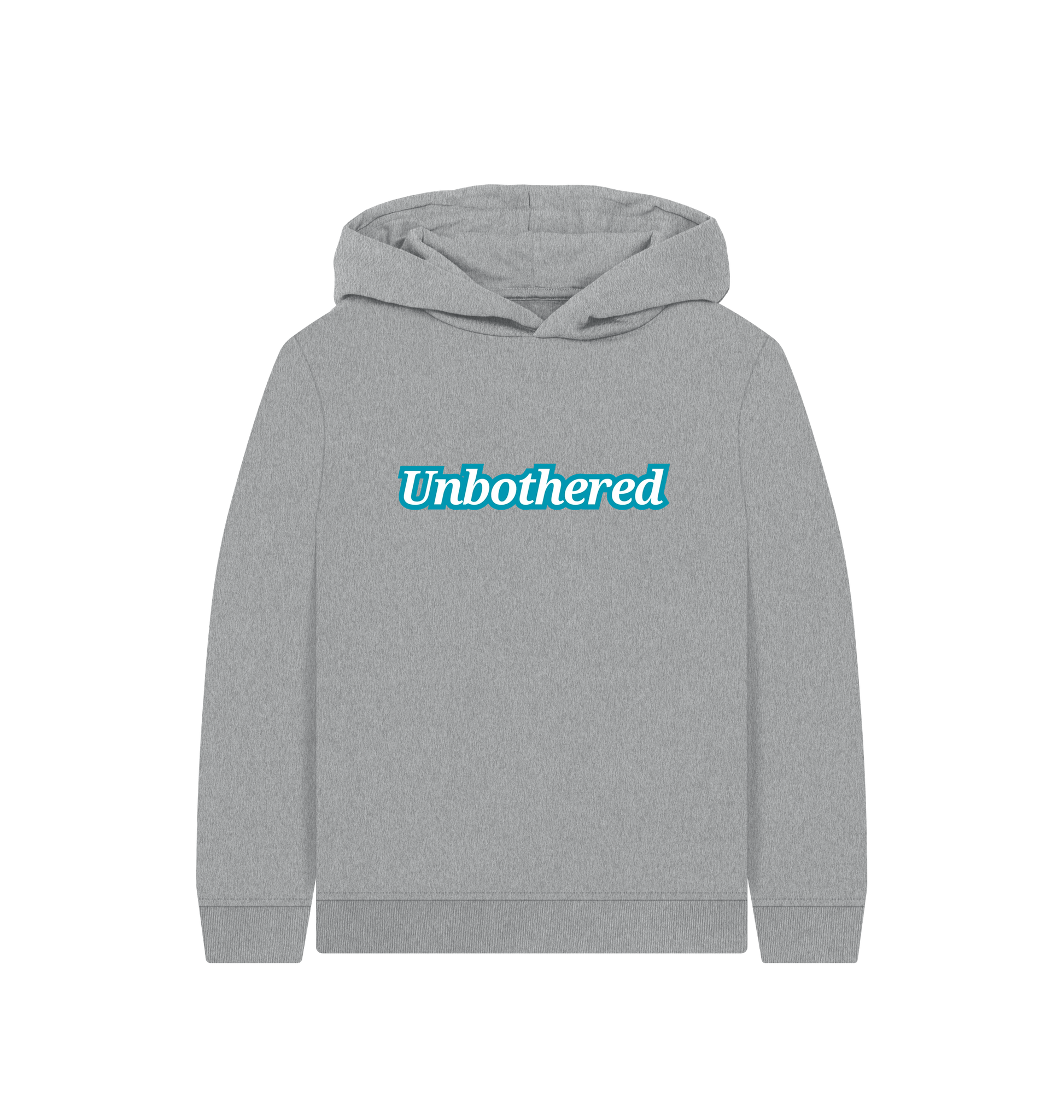 Athletic Grey Printed Kids Hoodie Front