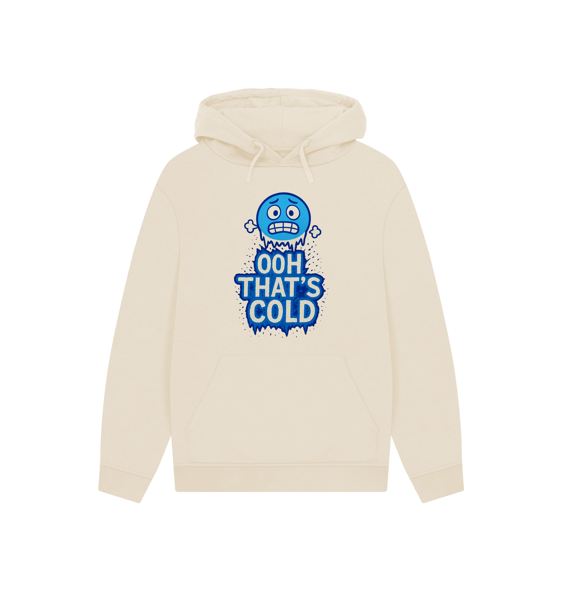 Oat Printed Hoody Front