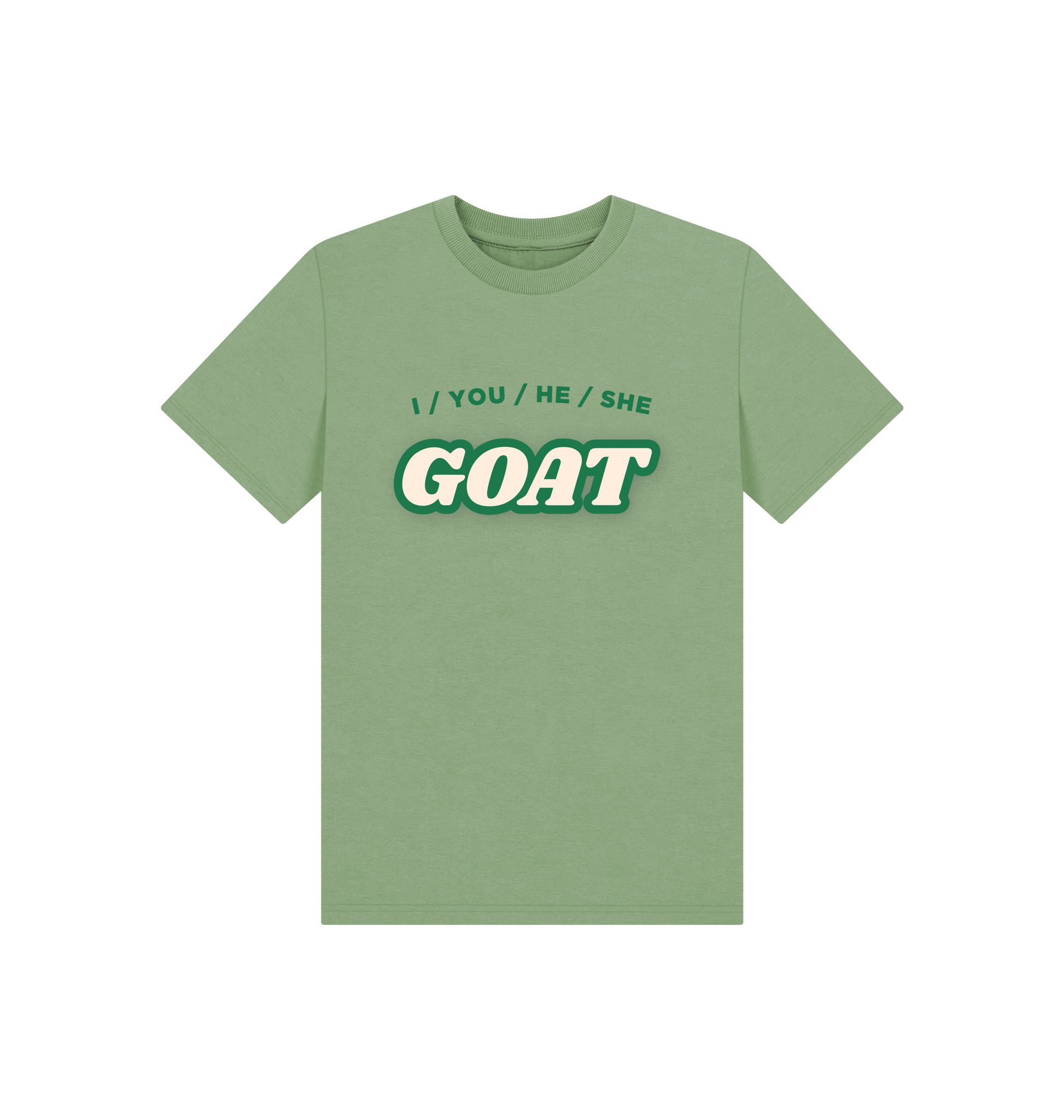 Sage Printed Kids T-Shirt Front