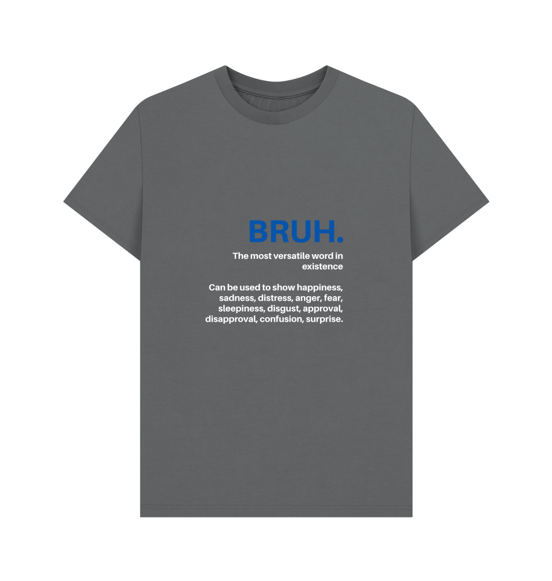 Slate Grey Printed T-shirt Front